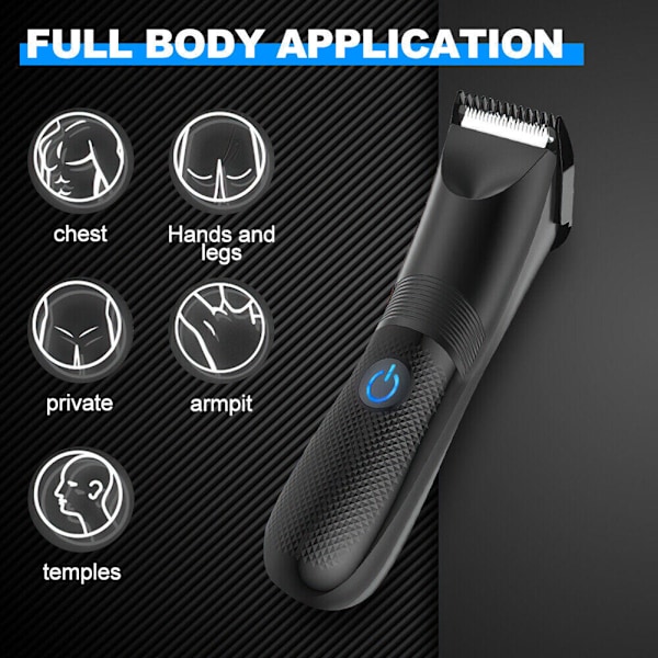 Man Brösthår Elektrisk Epilator Med Lätt Uppladdningsbar Smärtfri Armhåla Hårtrimmer För Ansiktsrengöring