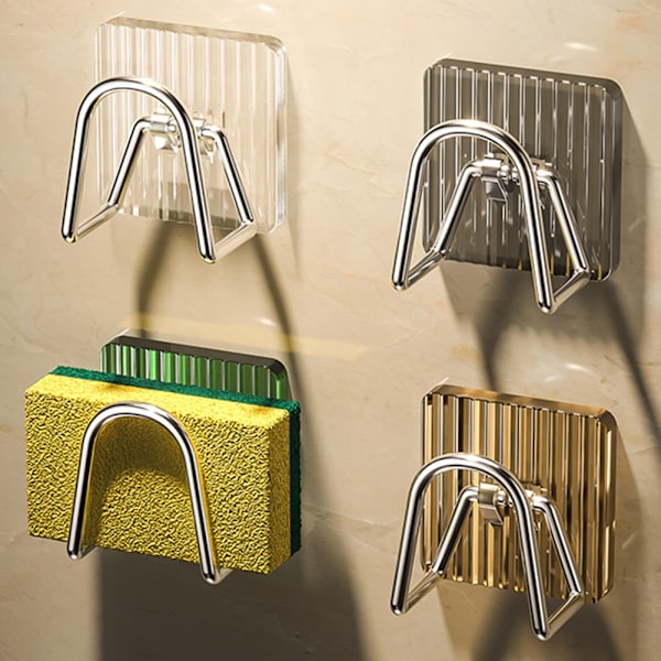 Svamphållare för diskbänk Multifunktionell diskbänk avloppsställ för hem Clear 5pcs