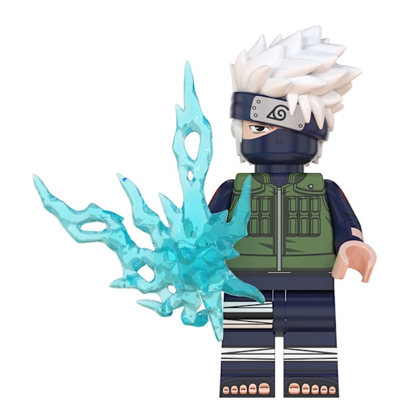 Naruto tegelleksaker Set med 8 tecknade actionfigurer Minifigur Byggstenar Leksakssamlarföremål för japanska animefans Set Of 8
