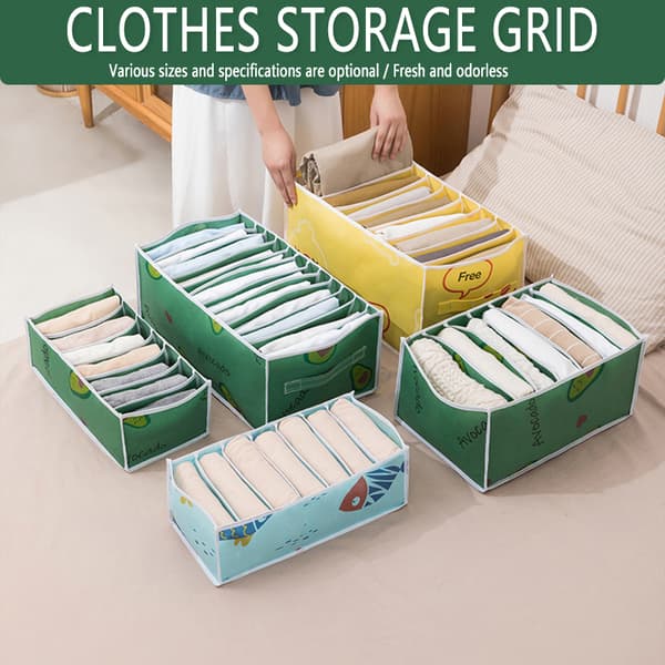 Garderob Kläder Låda Organizer Multifunktion Stor kapacitet Non-Woven fack Förvaringslåda Black Handheld 12 Grid