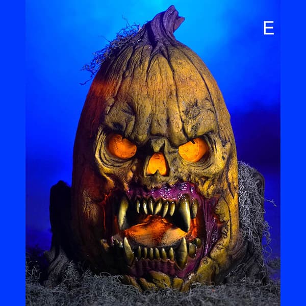 Pumpa Stalker Harts utomhusskulptur Halloween inomhus utomhus dekorativ prydnad för trädgård E