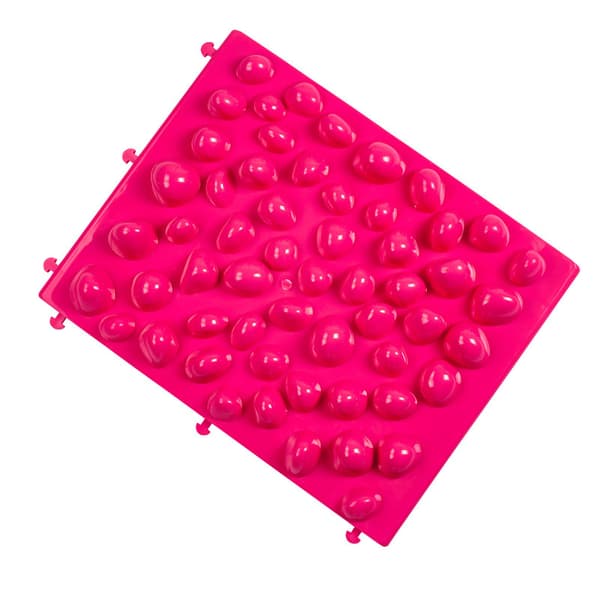 Fotmassagedyna Bärbar tryckavlastningsmatta Multifunktionell akupressurkudde för badrum i sovrummet Trädgård Blue