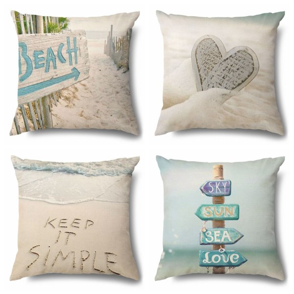 Linne cover dekorativa för hem soffa sommar strand stil Ym150115-2