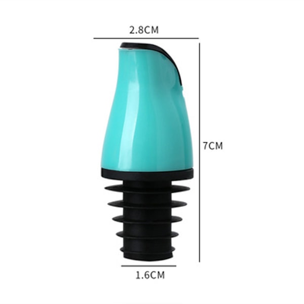 Cap propp silikon sojasås hällmunstycke dispenser kök kryddflaska tillbehör Light Blue