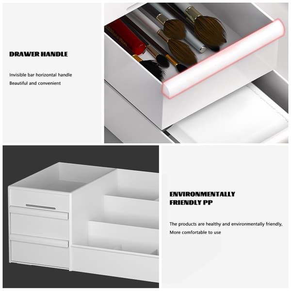 Kommode av organizer Multifunktionsbord kosmetisk förvaringslåda för organizer Blue