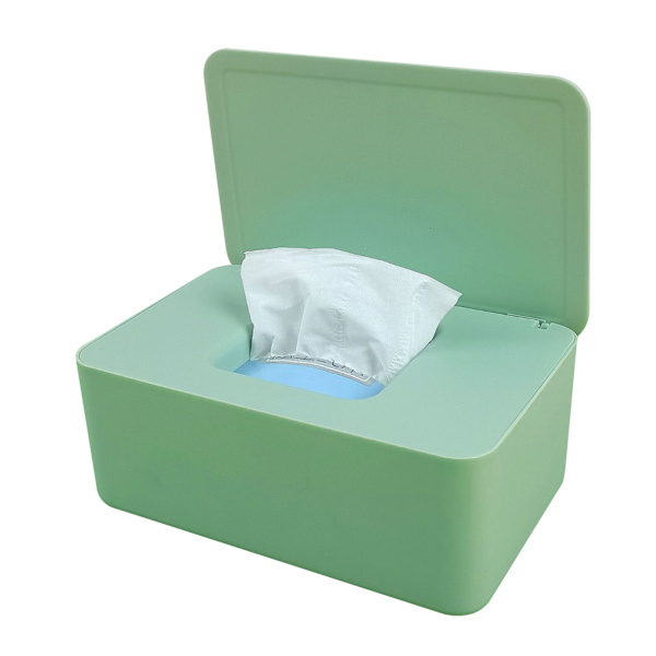 Multifunktionell Mask Box Organizer Förseglad Fuktad Servettlåda För Vardagsrum Kök Green