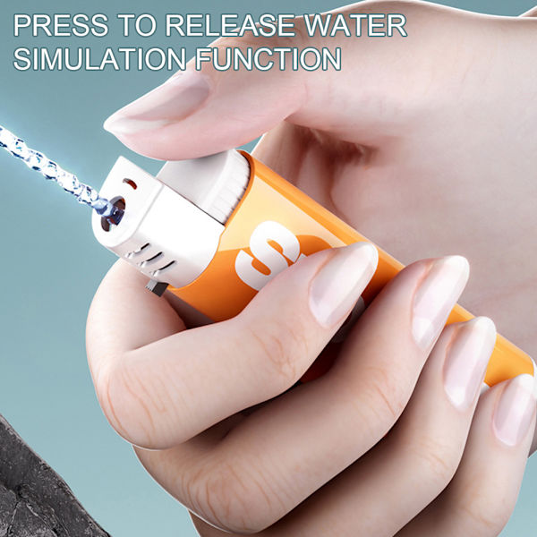 Simulering Mini Lighter Watergun Leksak Lustiga sprutar Vattenleksaker För fester Spratt Red