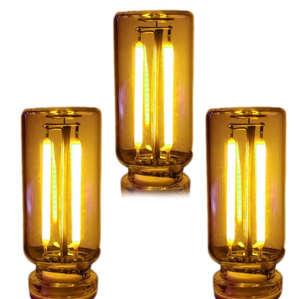 Bil USB Natlys Pære Touch Dæmpbar Bil Interiør Ambient Lys Retro Mini Interface Natlys Warm Color 3 loading