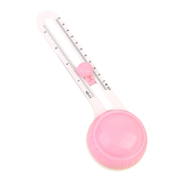 10-32 cm diameter cirkulärt skärverktyg för papperstoppar exakt hantverksskärverktyg för konsthantverk Pink