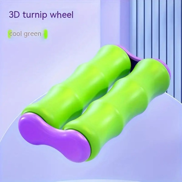 3D Rädisa Hjul Pressande Leksaker Relief Stress Multifunktionell leksak för barn Green