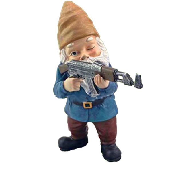 Army Garden Dwarf Julträdgårdsstaty Gräsmattdekoration Använd hartshantverk för juldekoration inomhus eller utomhus 9cm D