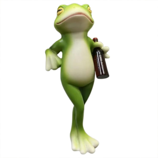 Tipsy Frogs -patsaat Hauskat sammakko -patsas Kukkaruukku Pienoiskoossa sammakko -hahmot Kasvien koristeet ruukuille 5171