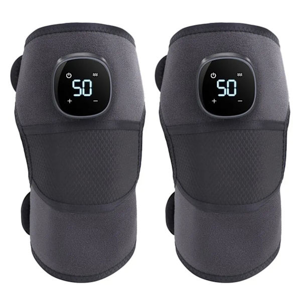 Digital Display Knä Massager Matta Multi Mode Justerbar Massage Device för ledsmärta 2PCS