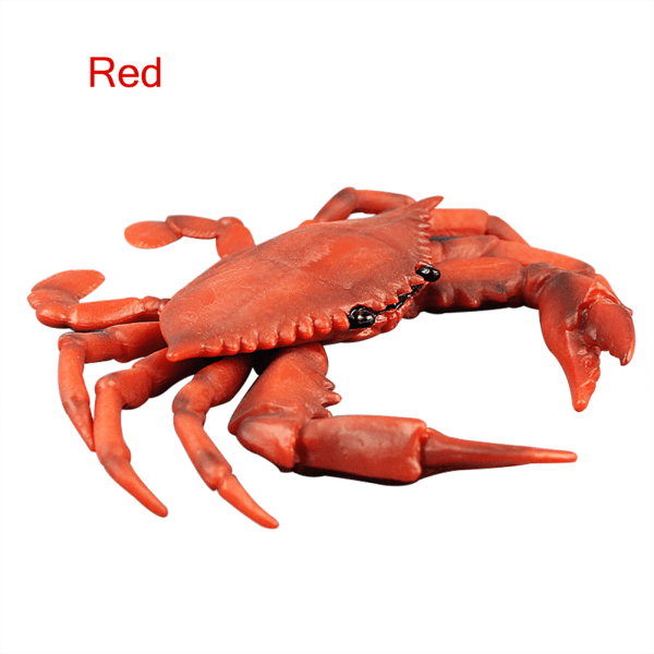 Barnleksak Realistisk Krabba PVC Solid Ocean Havsdjur Figur Modell Barn Present Red