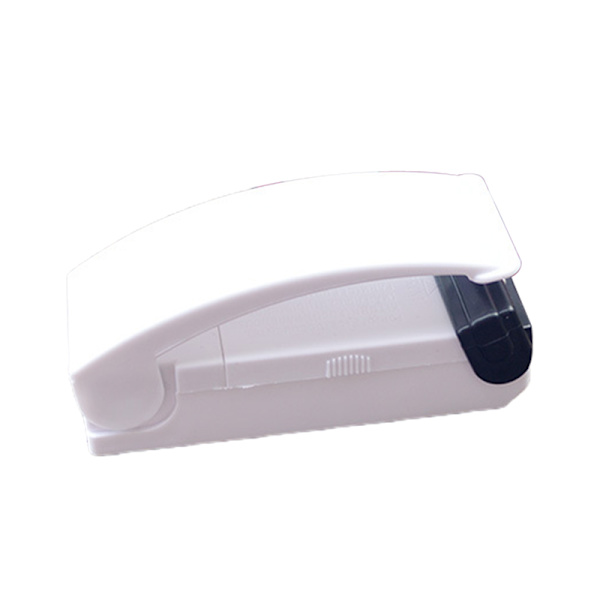 Bärbar Mini Sealer Multipurpose Praktisk Handhållen Heat Bag Sealer för lufttät matförvaring Enkel användning White