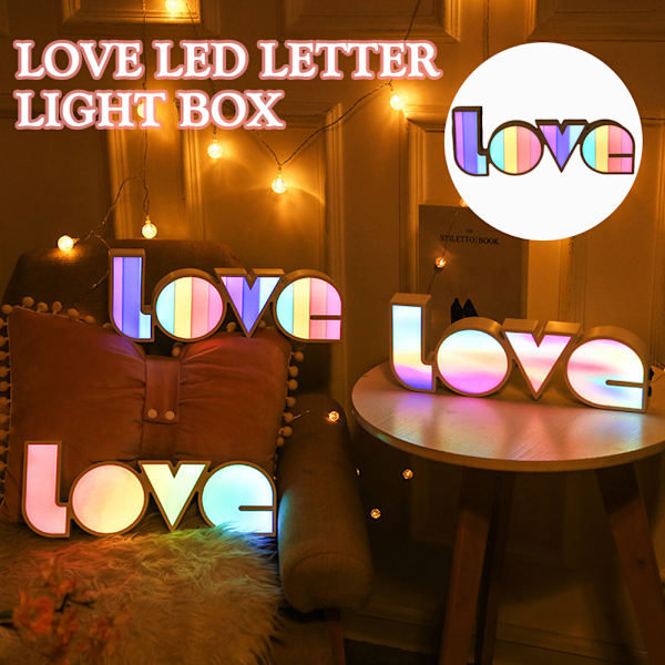 LOVE Light Box, Light Up Marquee Sign C