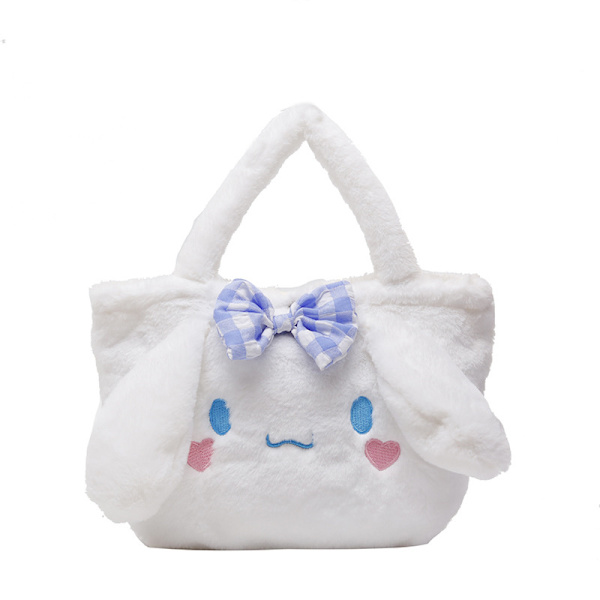 Kawaii Cinnamoroll Sanrio Plyschväska My Melody Anime Väskor Kt Cat Purin Dog Kuromi Plyschryggsäck för tjejer Kulomi