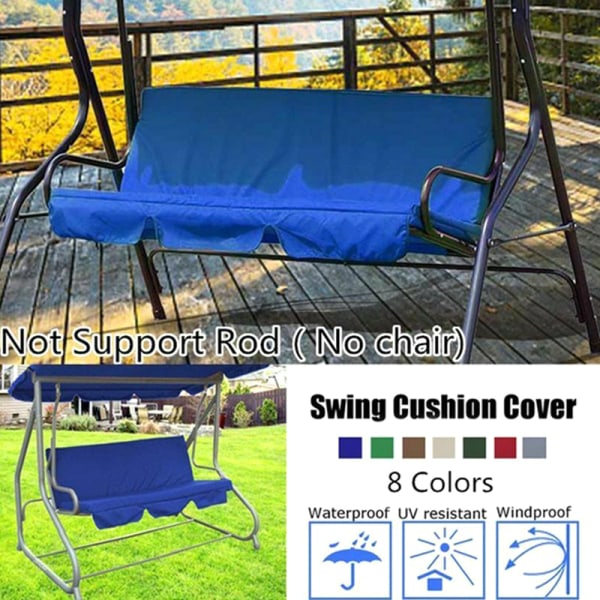 Swing Seat Cover Stol Vattentät kudde Uteplats Trädgård Yard Utomhussäte Byte Coffee