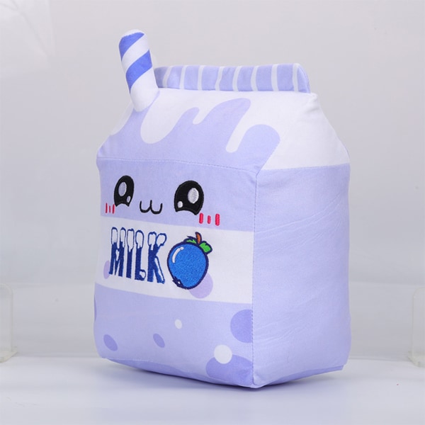 Mjölkkartong Plyschkudde Mjölk PP Bomull fylld leksak Tecknad Mjölkdocka För Pojkar Flickor Strawberry Milk