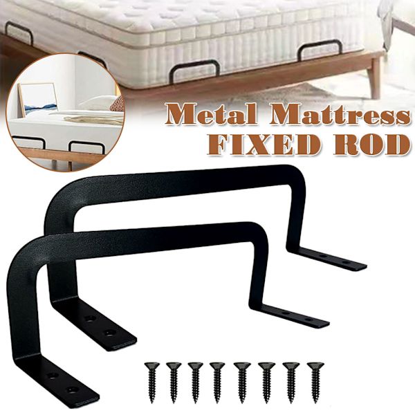 2ST Madrasshållare Bar Förhindra Madrass Glidhållare För RV Bed Home 2PCs