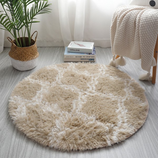 Enkel rund matta Mjuk Bekväm filt Absorberande halkfri matta För Hem Vardagsrum Sovrum Camel Lantern Small