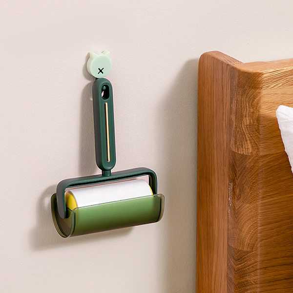 Sticky Lint Roller Fluff Cleaner Remover med cover avdragbar smutsdekal Rengöringstillbehör för kläder soffa husdjurshår White