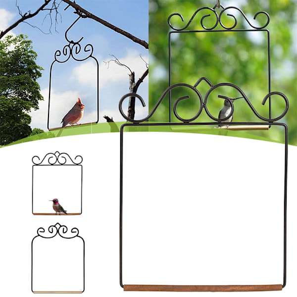 Hummingbird Swing Rostbeständig metallram Hummingbird Abborre för utomhus gräsmatta trädgård A