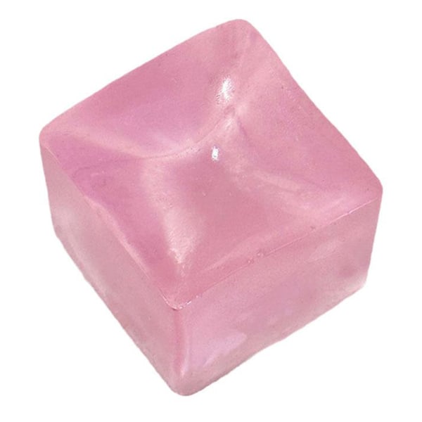 1st/5st iskuber Dekompression Nypleksak Färgglad Mjuk Stress relief Klämleksak för vuxna barn Pink