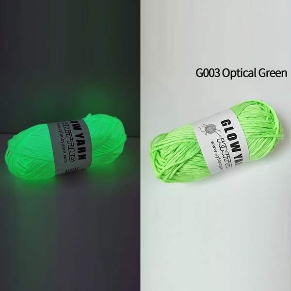 Luminous Wool Multipurpose DIY Woven Wool Glowing In The Dark Stickat garn G004