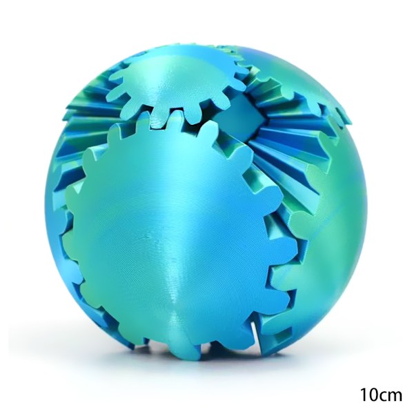 3D-tryckt boll roterande fidgets spinners boll rolig 3D-tryckt stressavlastande leksak för barn vuxna I 10x10cm