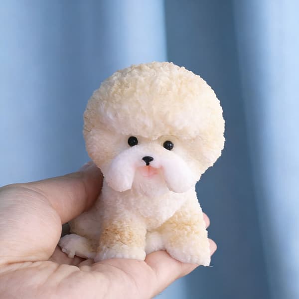 Mini håndlavede Squishys hundelegetøj søde Fidgets legetøj stressbolde til voksne sensorisk stresslegetøj E