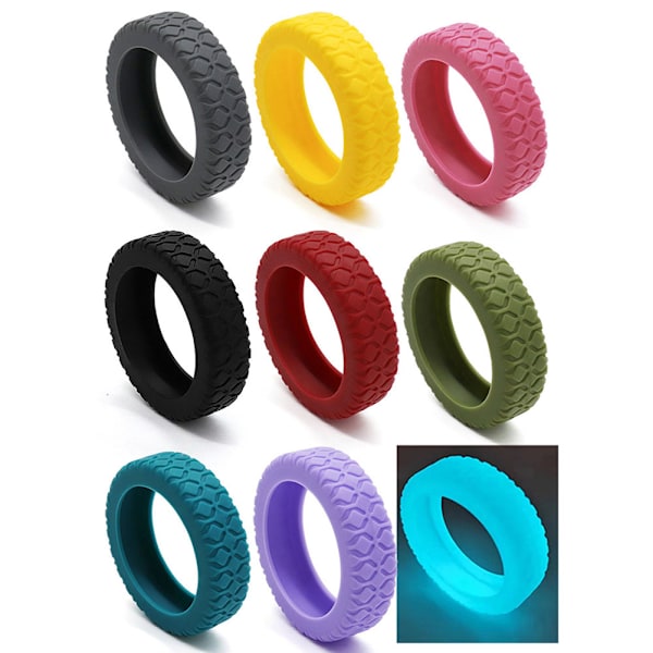 Resväskor Hjulskydd Silikon Tysta Skyddsskydd Bullerreducerande Anti-Scratch Resväskor Hjulskydd Glow green 4pcs