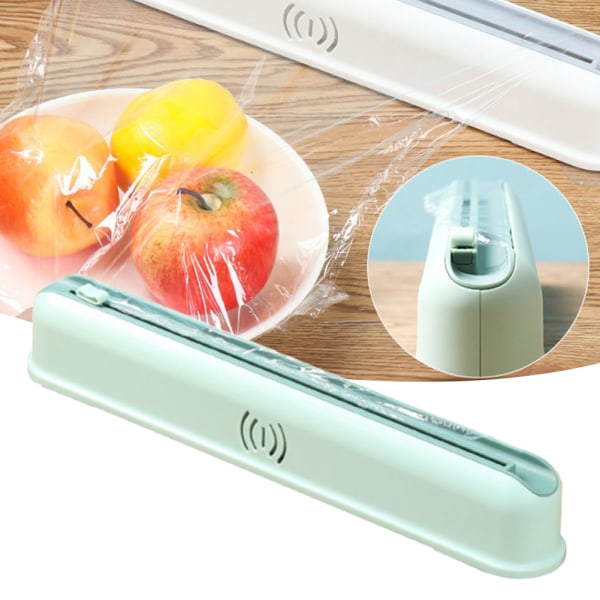 Clingfilmskärare med skjutskärare Multipurpose plastfoliedispenser White