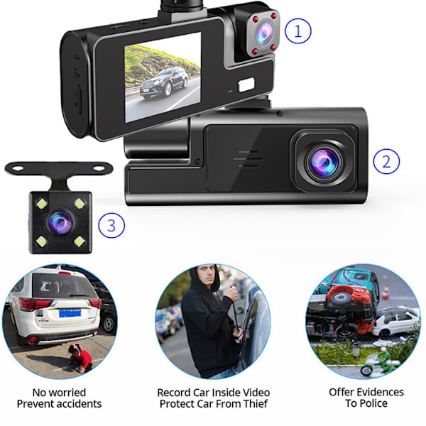 High-Definition WIFI Driving Recorder Enkel installation vidvinkel Dashcam för bilbil lastbil