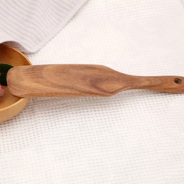 Trä Spurtles Set 5 delar Spurtle köksredskap för non-stick matlagning Träspatel med hängande hål Five Piece Set