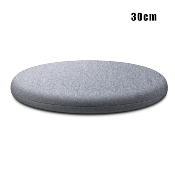 Rund Memory Foam -kudde Bekväm Andas Vadderad Cover Tvättbar matta För Hem Sovrum Vardagsrum Light Grey 30cm
