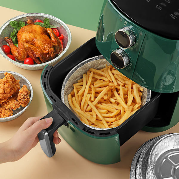 Air Fryer Stanniolbricka Aluminiumfolie Grillskål för hemmabruk 3