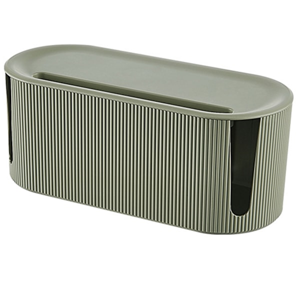 Kabelhantering Organizer Box med lock Sladd Organizer Box för att dölja & dölja power Sladdar Hider för skrivbords-TV Green