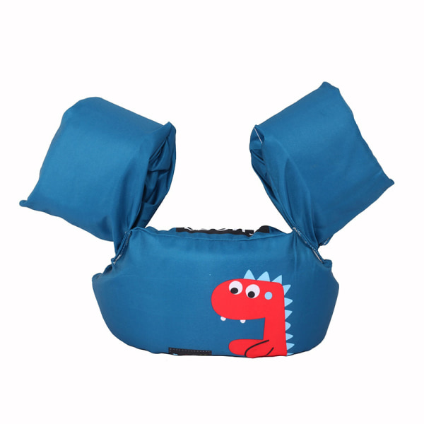 Toddler Flytväst Simväst Simfloaties För Småbarn Flickor Och Pojkar Barn Badvästar För Pool Beach Lake Dark Blue Dinosaur