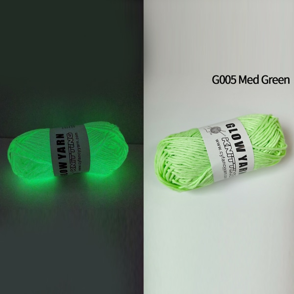 Luminous Wool Multipurpose DIY Woven Wool Glowing In The Dark Stickat garn G001