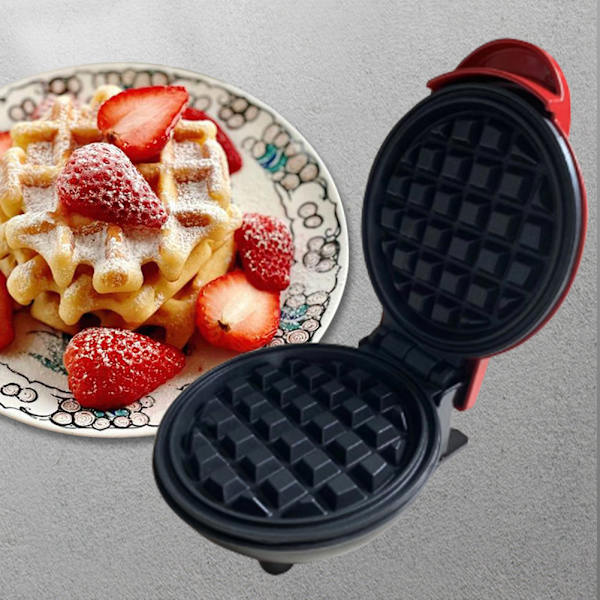 Elektrisk våfflor för hem halkfri bas frukost gör verktyg för kök bänkskiva Black