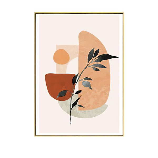 Dekorativ målning Abstrakt konstaffisch Hängning/Placering Enkel Morandi Väggdekor Rumsprydnad för hemmakontor 40X50CM