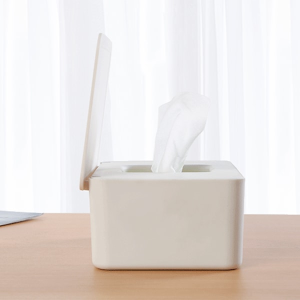 Multifunktionell Mask Box Organizer Förseglad Fuktad Servettlåda För Vardagsrum Kök Grey