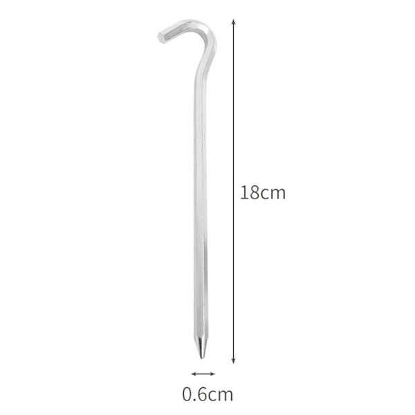 Camping Krok Camp Spik Stall Krok Design Tältpinnar För Trädgårdsstakes Fältlogi 12pcs
