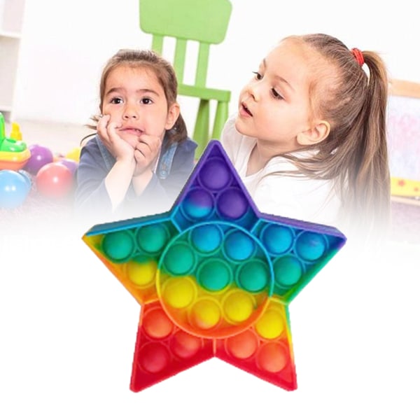 Color Push Bubble Gadgets Sensoriska leksaker, speciellt för att lindra trycket Silikon Tryckavlastande leksaker Klämmer känsla