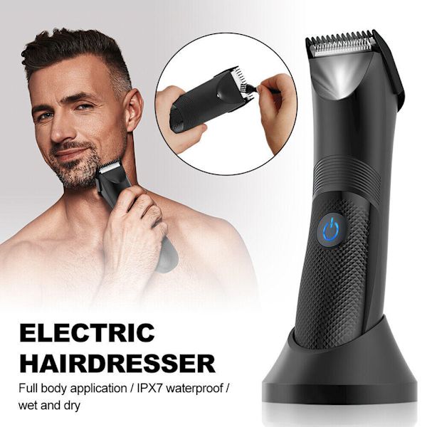 Man Brösthår Elektrisk Epilator Med Lätt Uppladdningsbar Smärtfri Armhåla Hårtrimmer För Ansiktsrengöring
