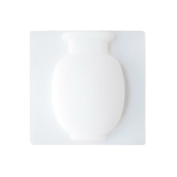 Perfekt Möbel Silikon Vas Modern Enkel Väggmonterad Vas För Badrum Sovrum Kök Dekoration Two White