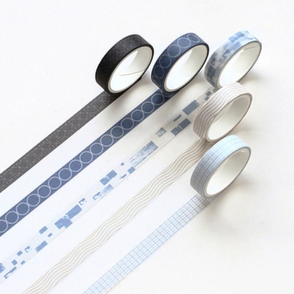 Washi Tape Scrapbooking Tillbehör Vacker självhäftande dekorativ tejp för presentförpackning anteckningsböcker A