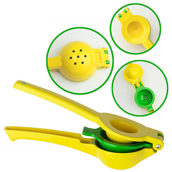Dubbellagers aluminiumlegering citronpressare Premium Quality Manuell Citruspress Juicer Hushåll