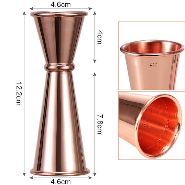 SUSHEN Ny Cocktail Shaker Barware Köksprylar Mått Jigger Cup Hem & Living Rostfritt stål Dual Shot Dricka Spirit Bar Tools 30ml-60ml Black